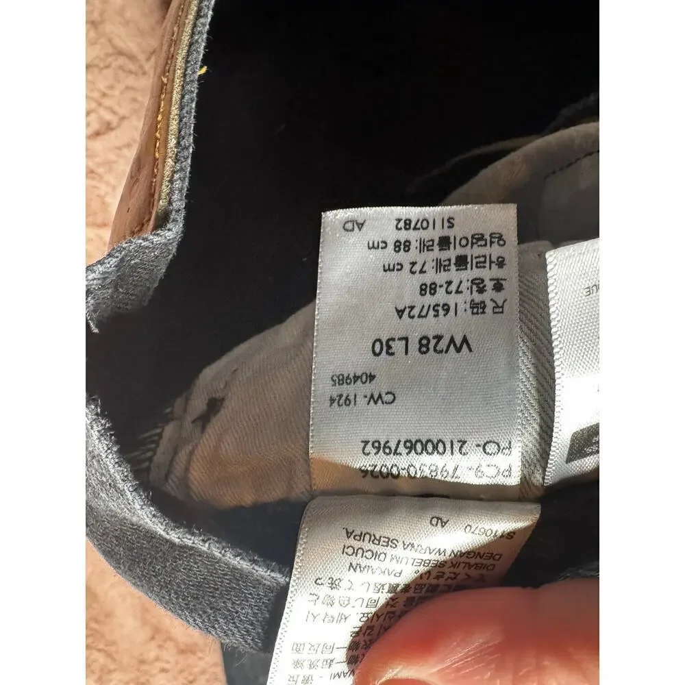 Levi’s Men’s 501 ‘93 Premium 28x30 Big E Charcoal Straight Leg Jeans